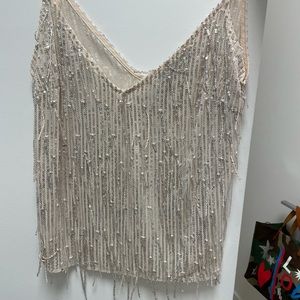 Zara sequined slip tank